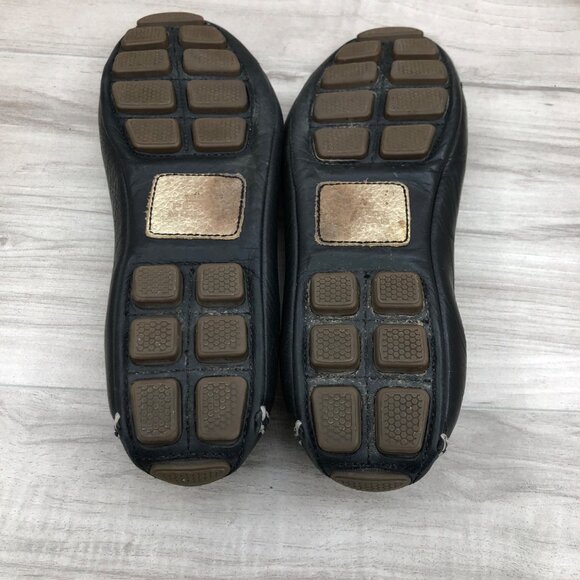 Peter Millar Ballet Flats Womens 8.5M Black Leather Slip On Shoes - Picture 12 of 13